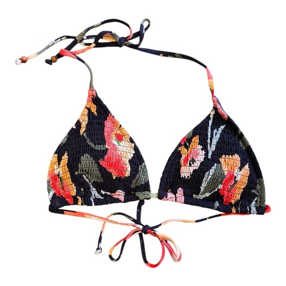 Seafolly Summer Memoirs Dark Blue Bikini Top NWT - Picture 3 of 7